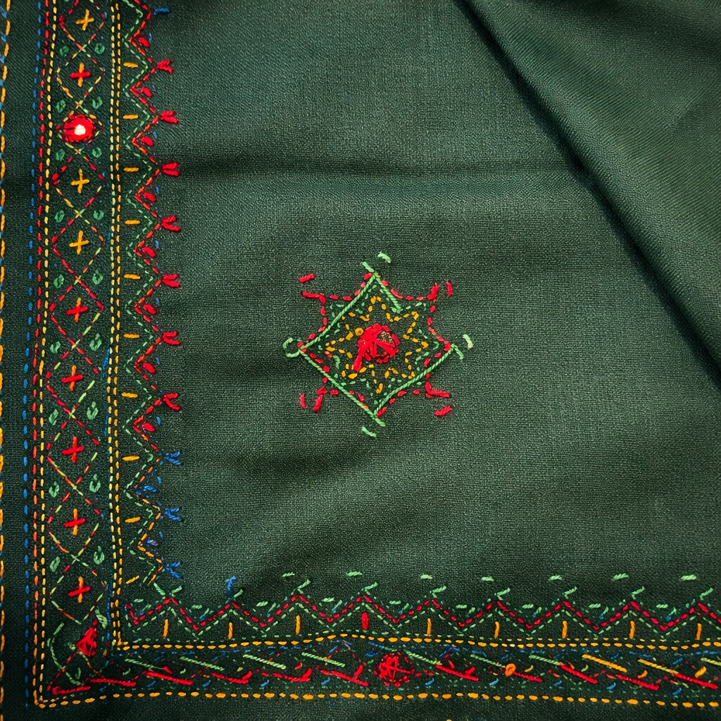 Emerald Noor Wool Scarf