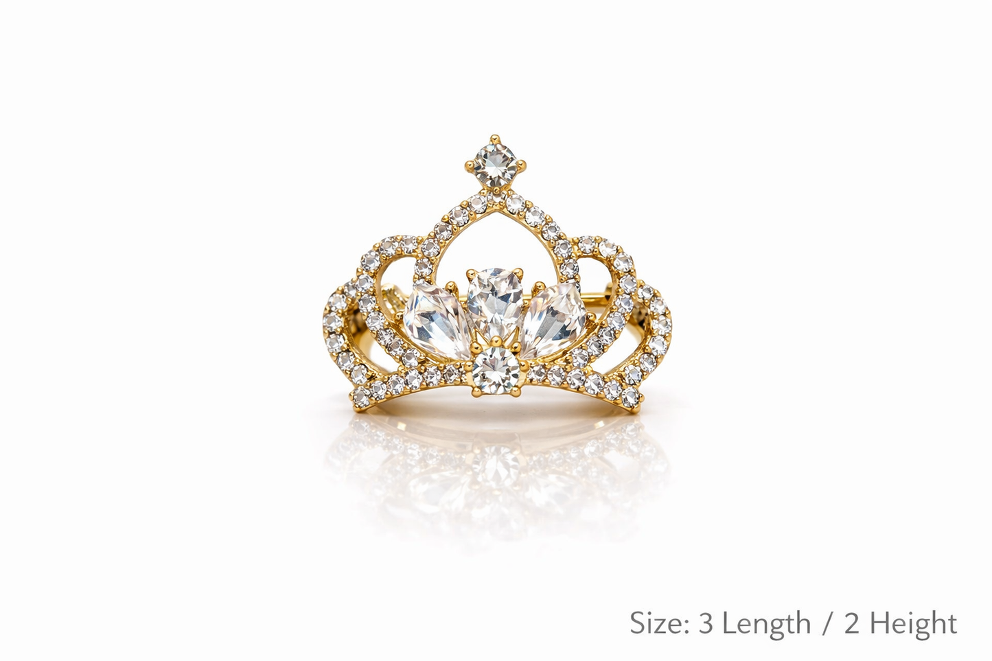 Celeste Crystal Crown Brooch