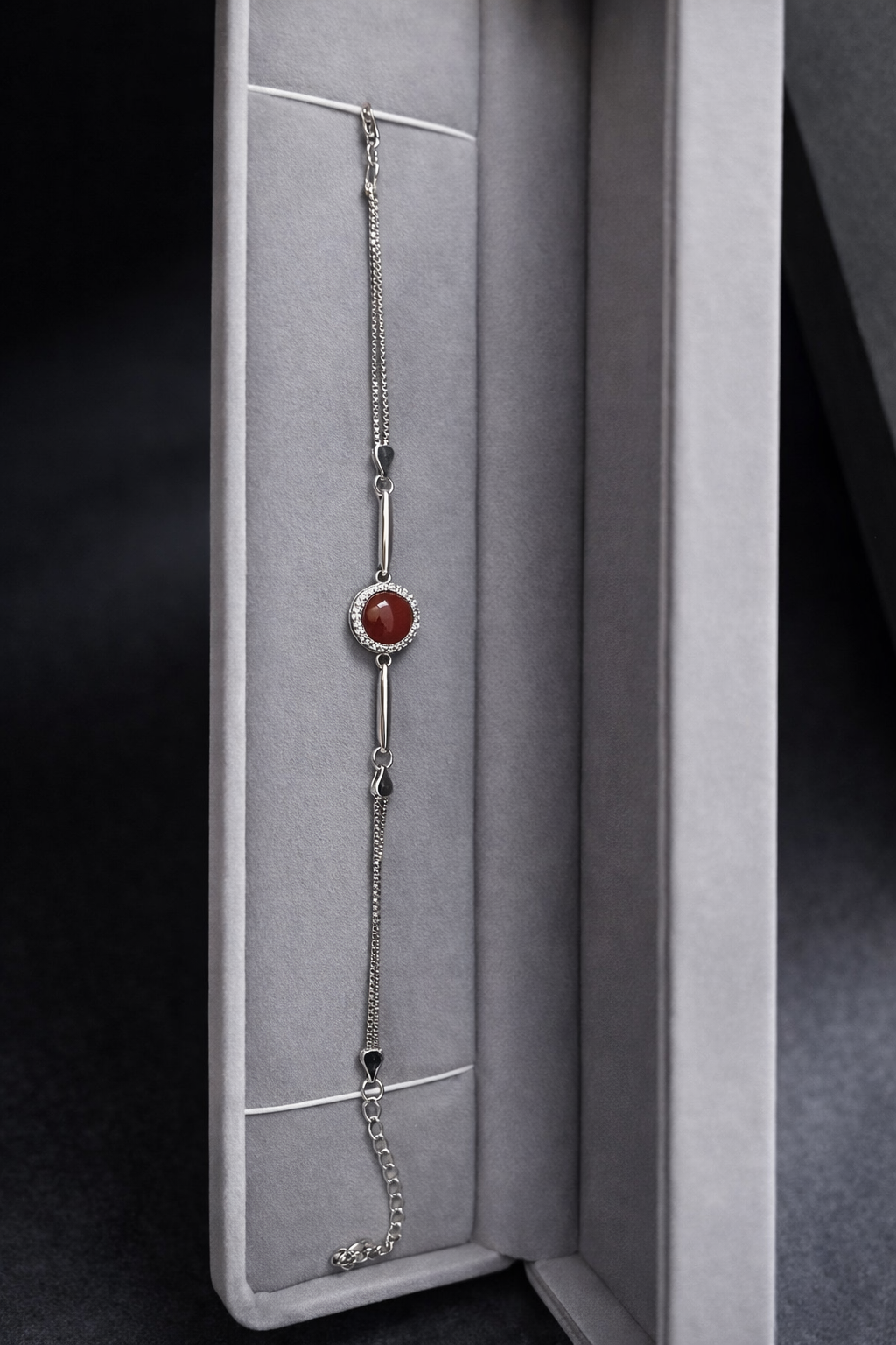 Imperial Aqiq (Agate) Bracelet – Sterling Silver 925