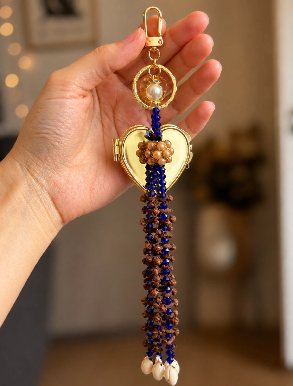 Noor Bloom/ Handmade Clove Mirror Keychain
