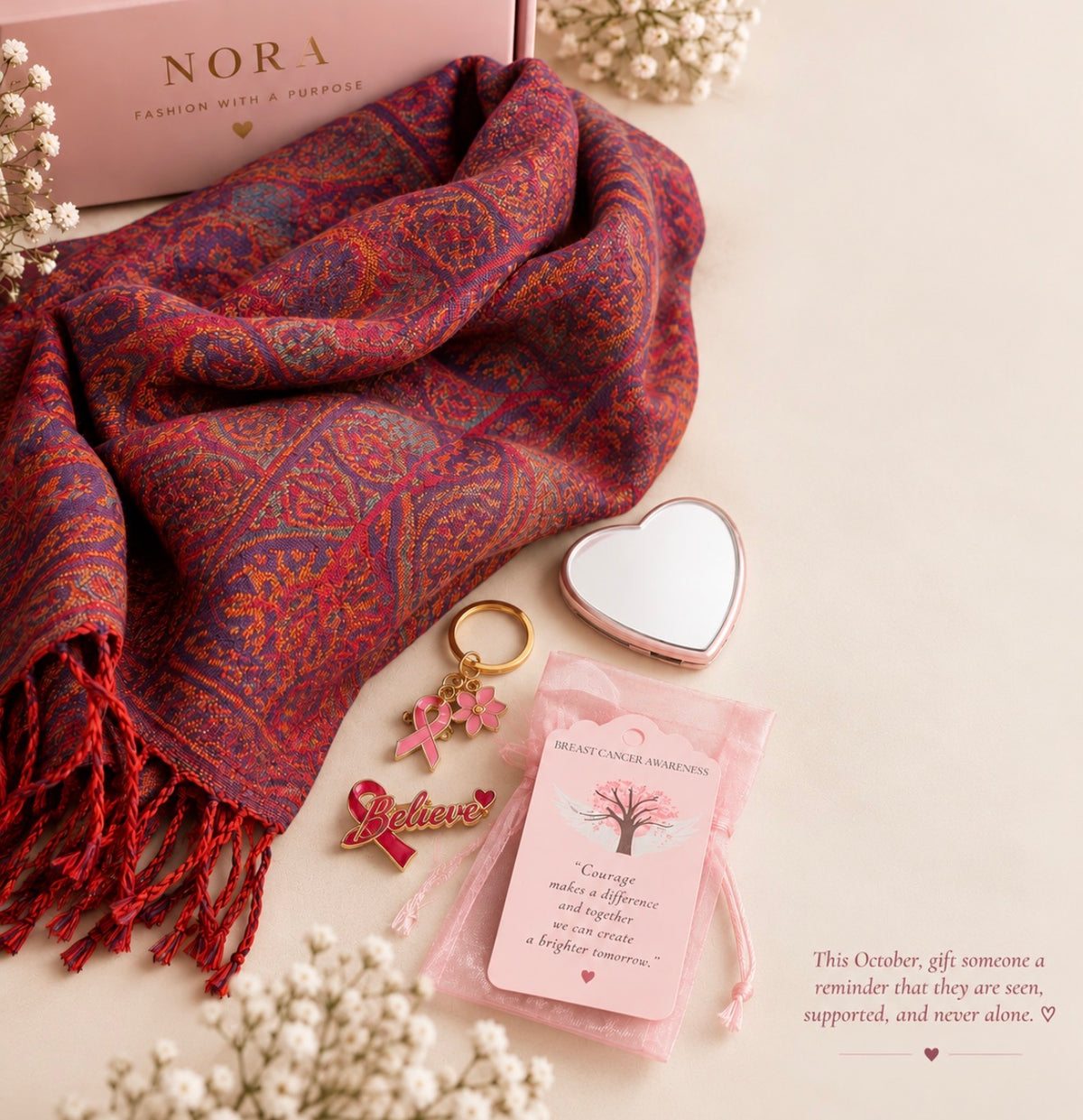 Hope Gift Set / silk scarf