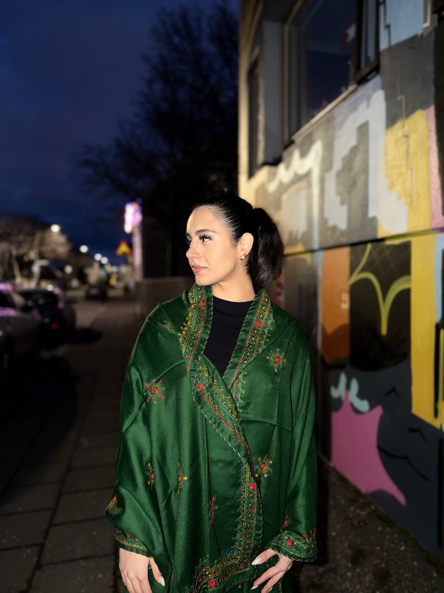 Emerald Noor Wool Scarf