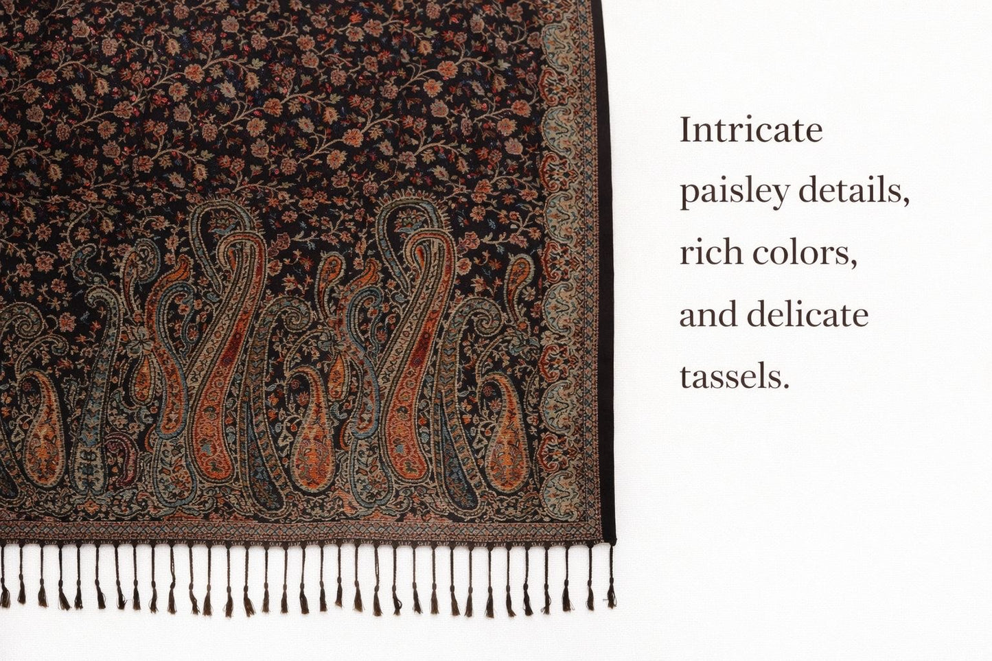 Royal Dual-Weave Pure Pashmina    /Two Sided Luxury