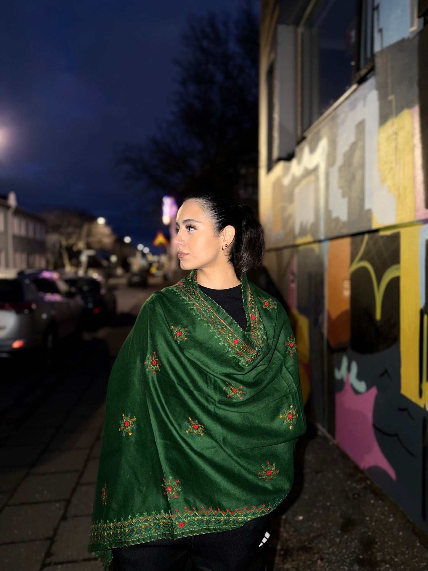 Emerald Noor Wool Scarf