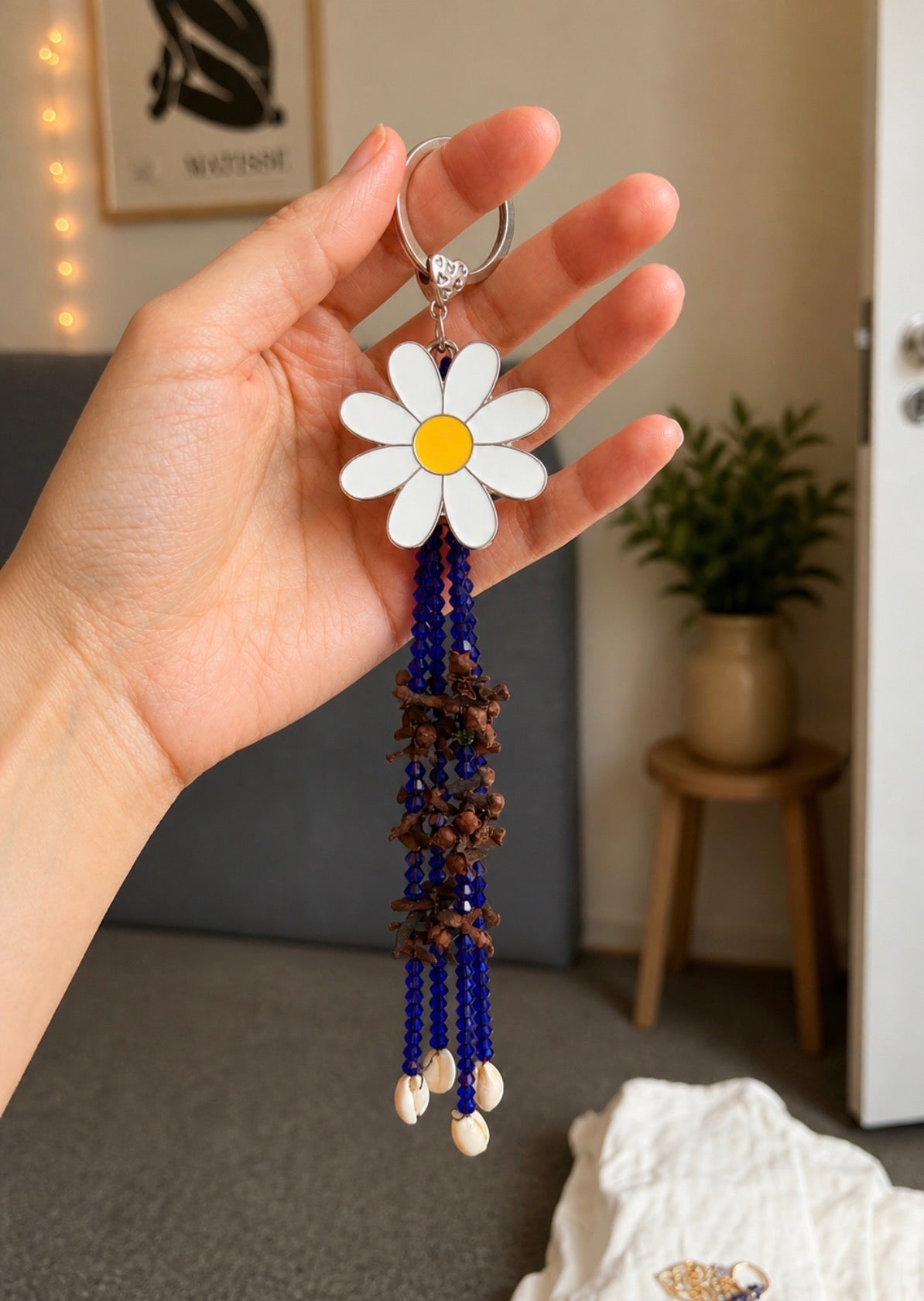 Sahar Bloom / Handmade Clove Daisy Keychain