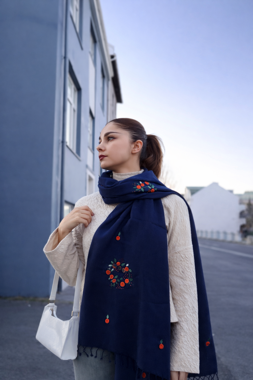 Midnight Marigold Heritage Shawl