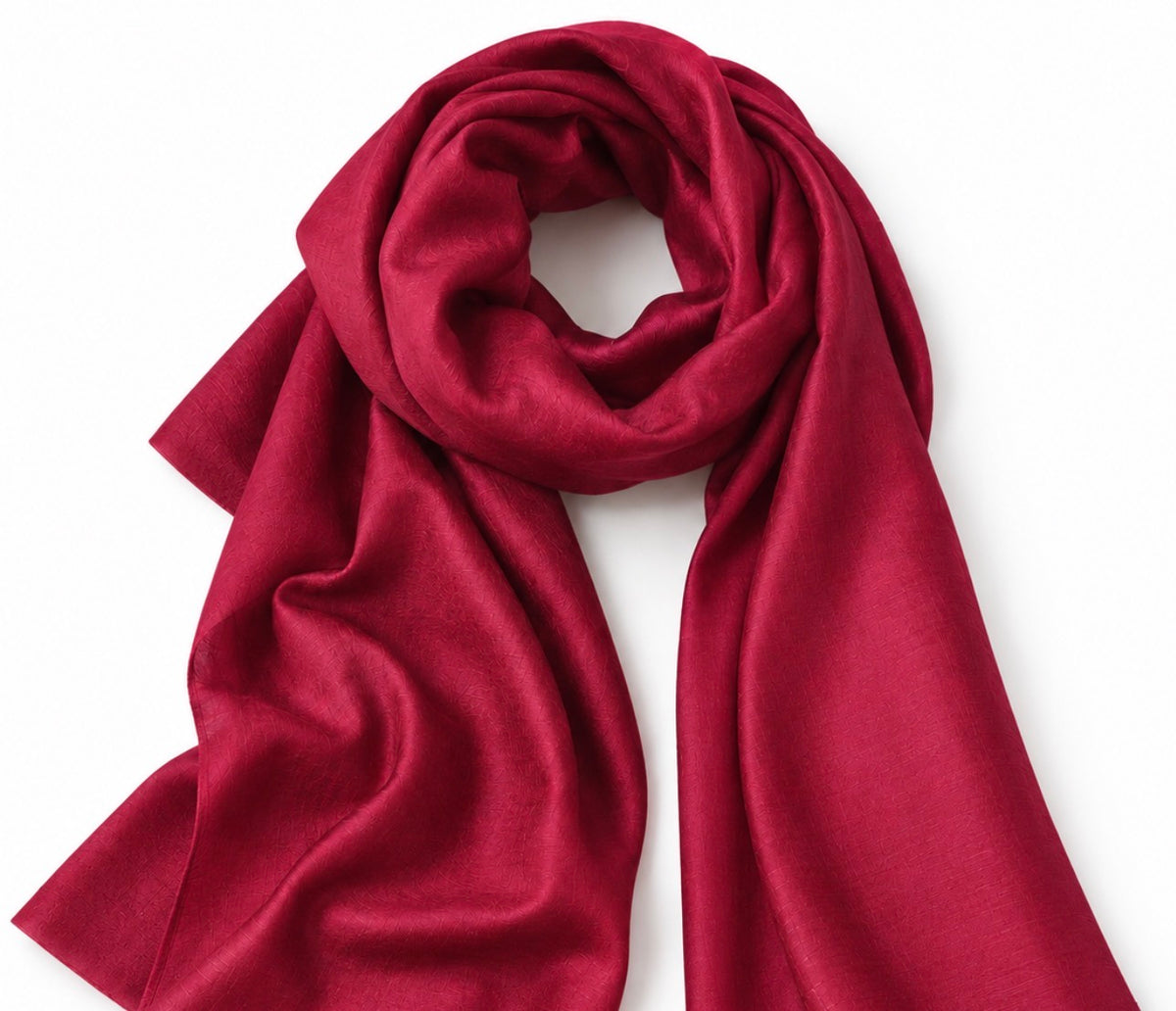 NORA Éclat Magenta Silk Scarf