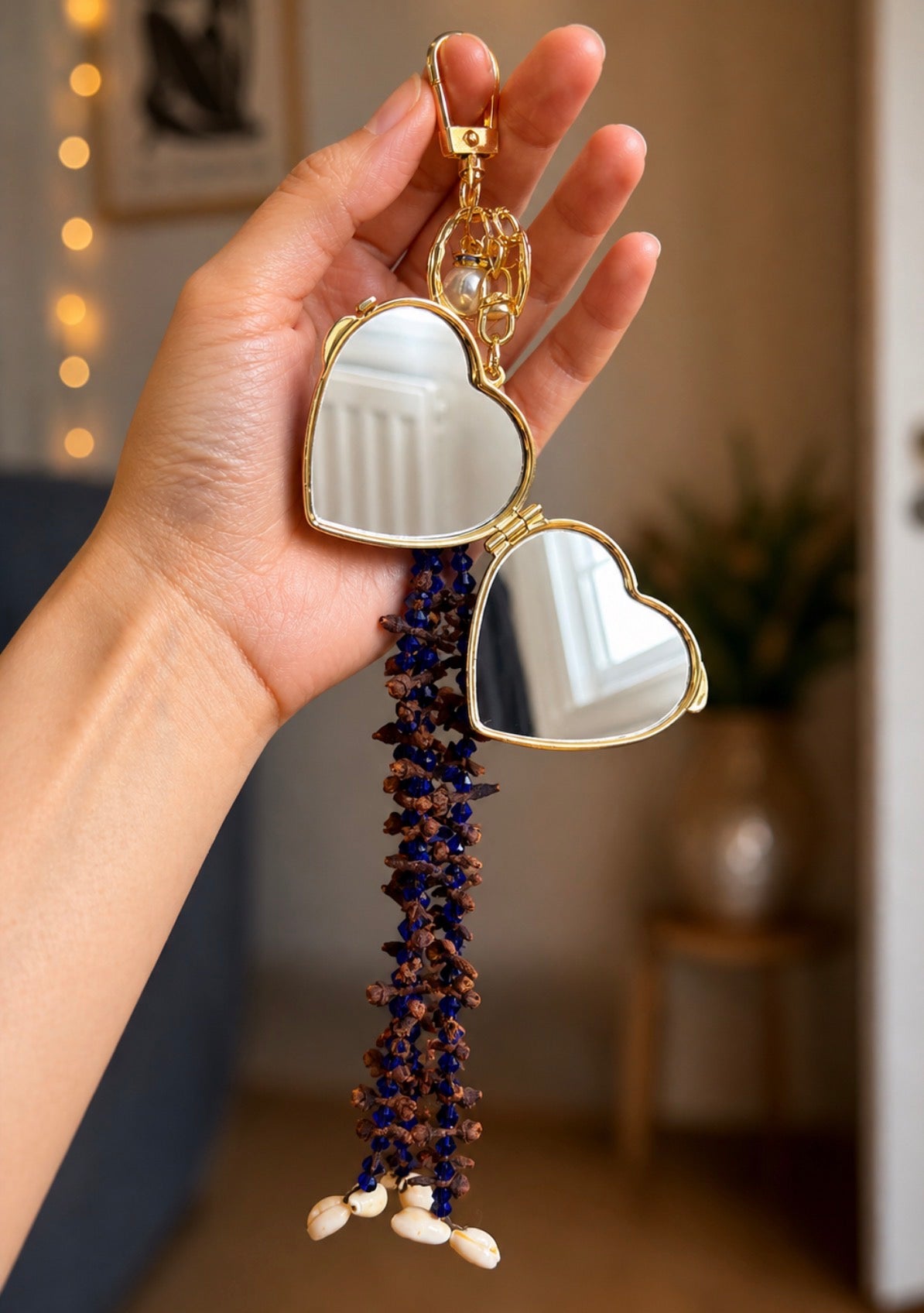 Noor Bloom/ Handmade Clove Mirror Keychain