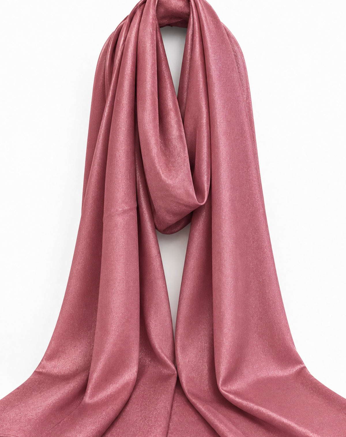 NORA Blush Rosé Silk Chiffon Scarf