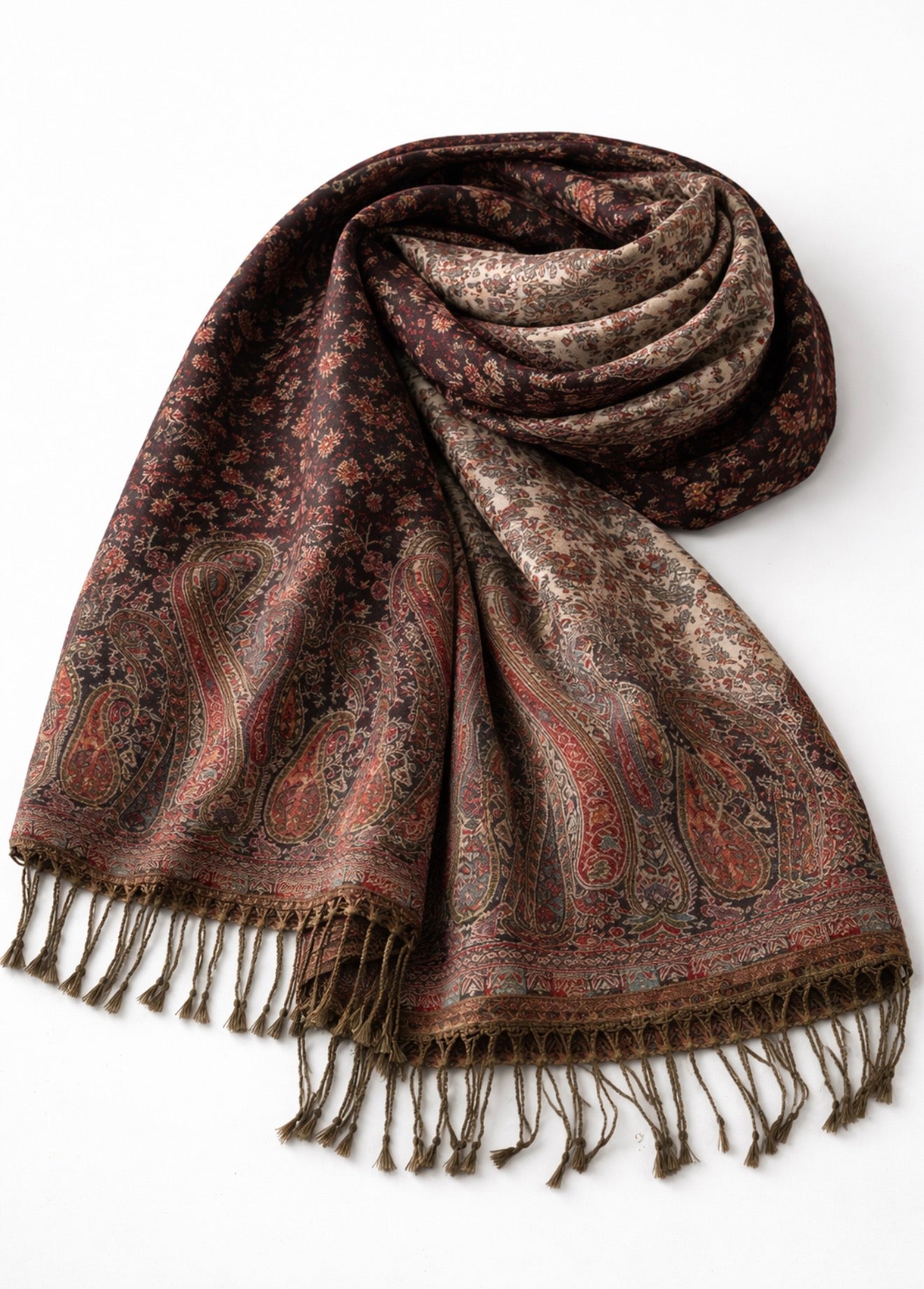 Royal Dual-Weave Pure Pashmina    /Two Sided Luxury