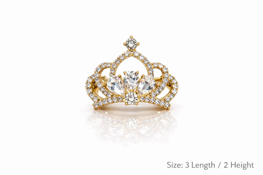 Celeste Crystal Crown Brooch