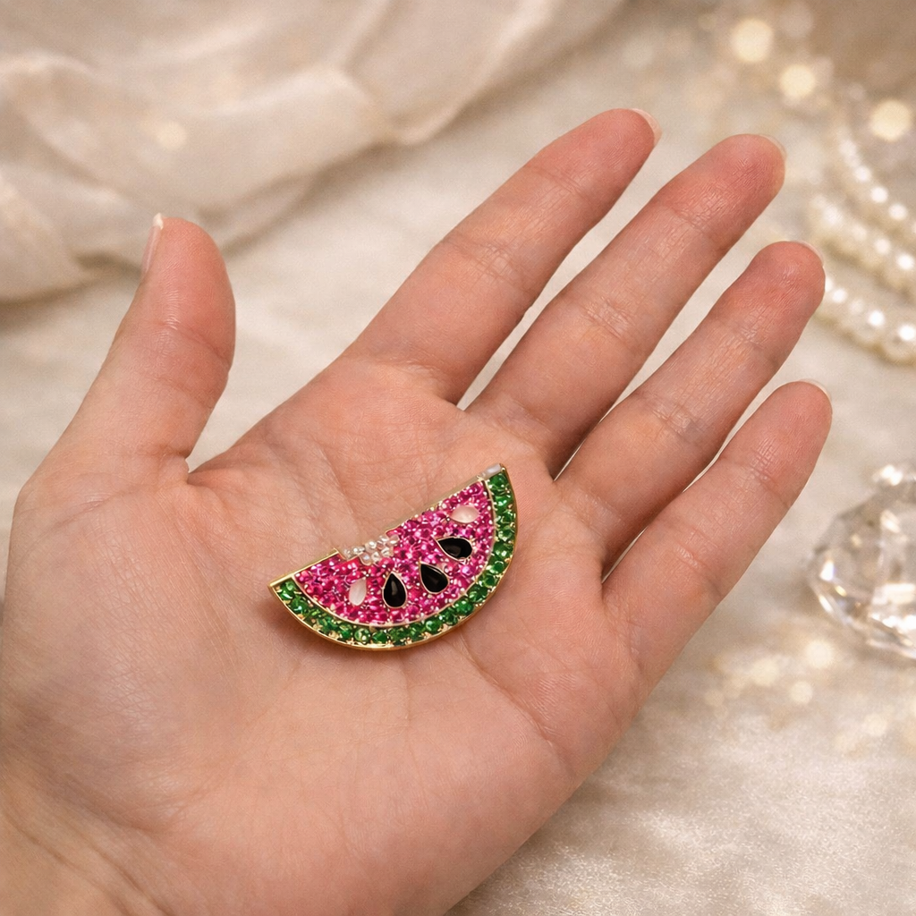 Melon Charm Brooch