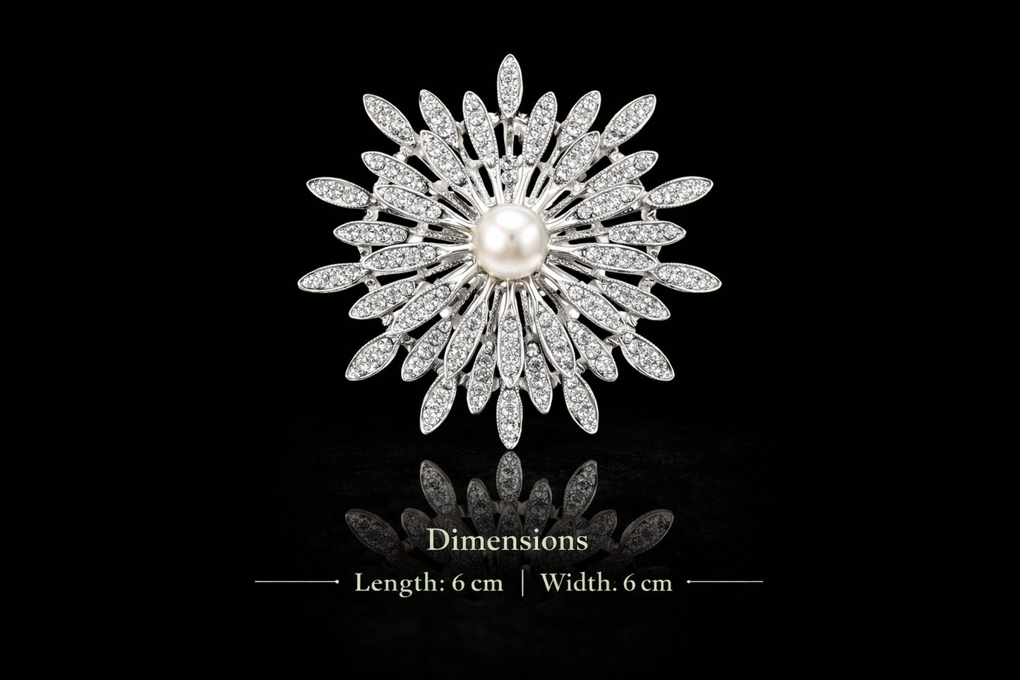 Pearl Radiance Starburst Brooch