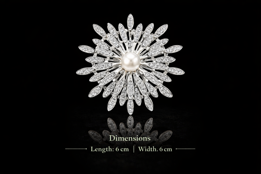 Pearl Radiance Starburst Brooch