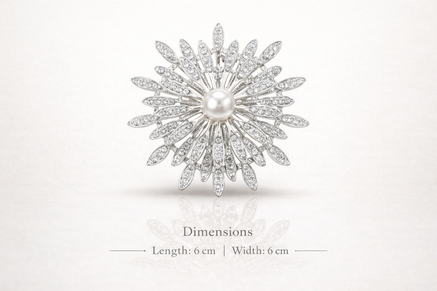 Pearl Radiance Starburst Brooch