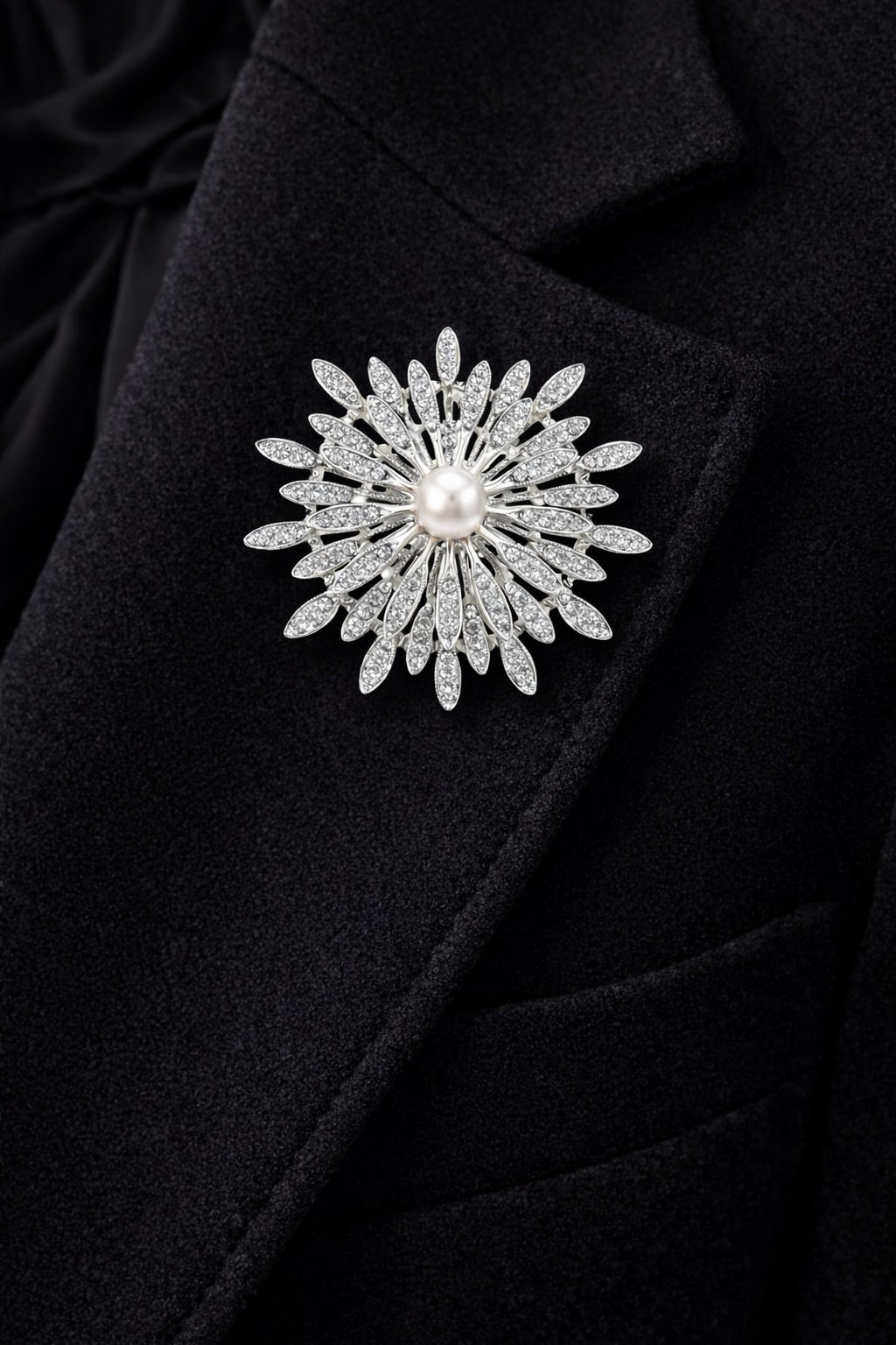 Pearl Radiance Starburst Brooch