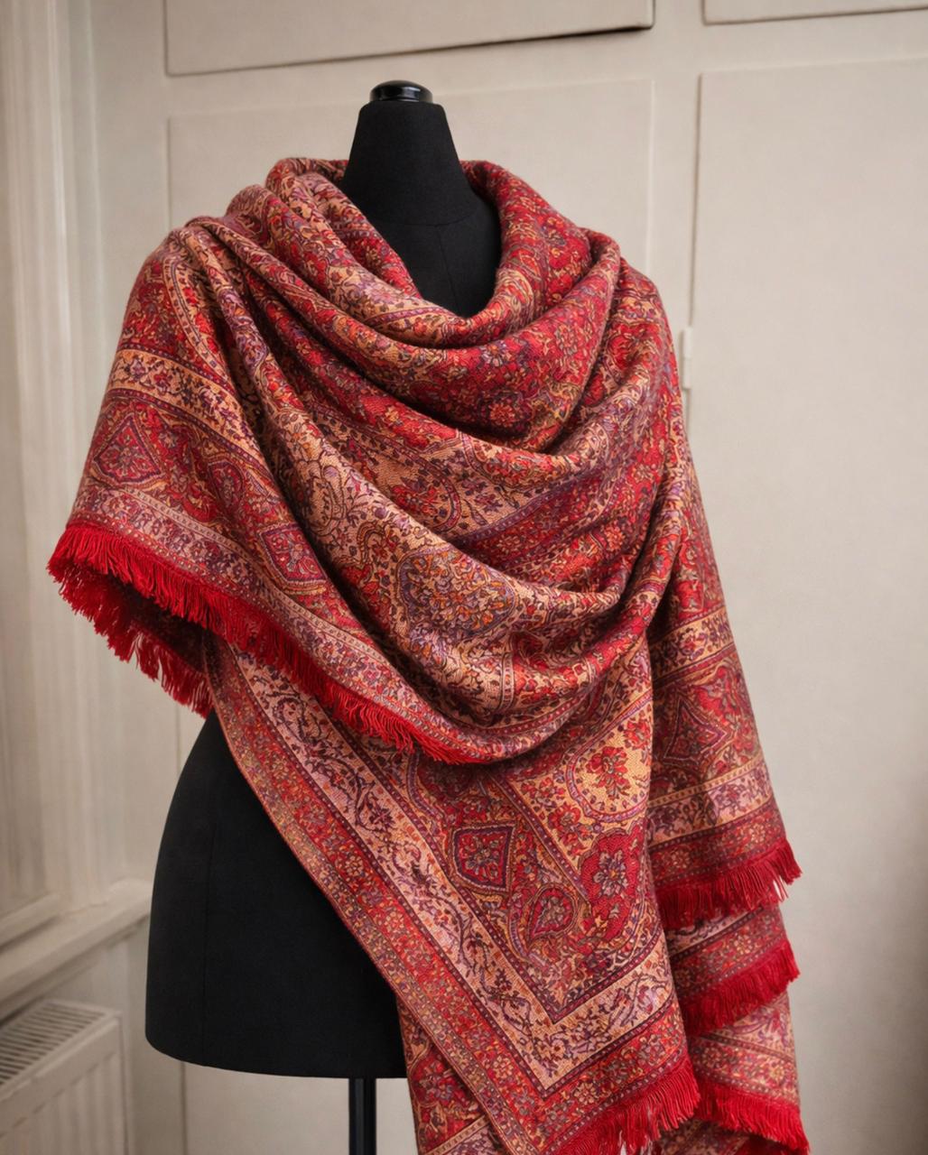 Rose Silk Shawl